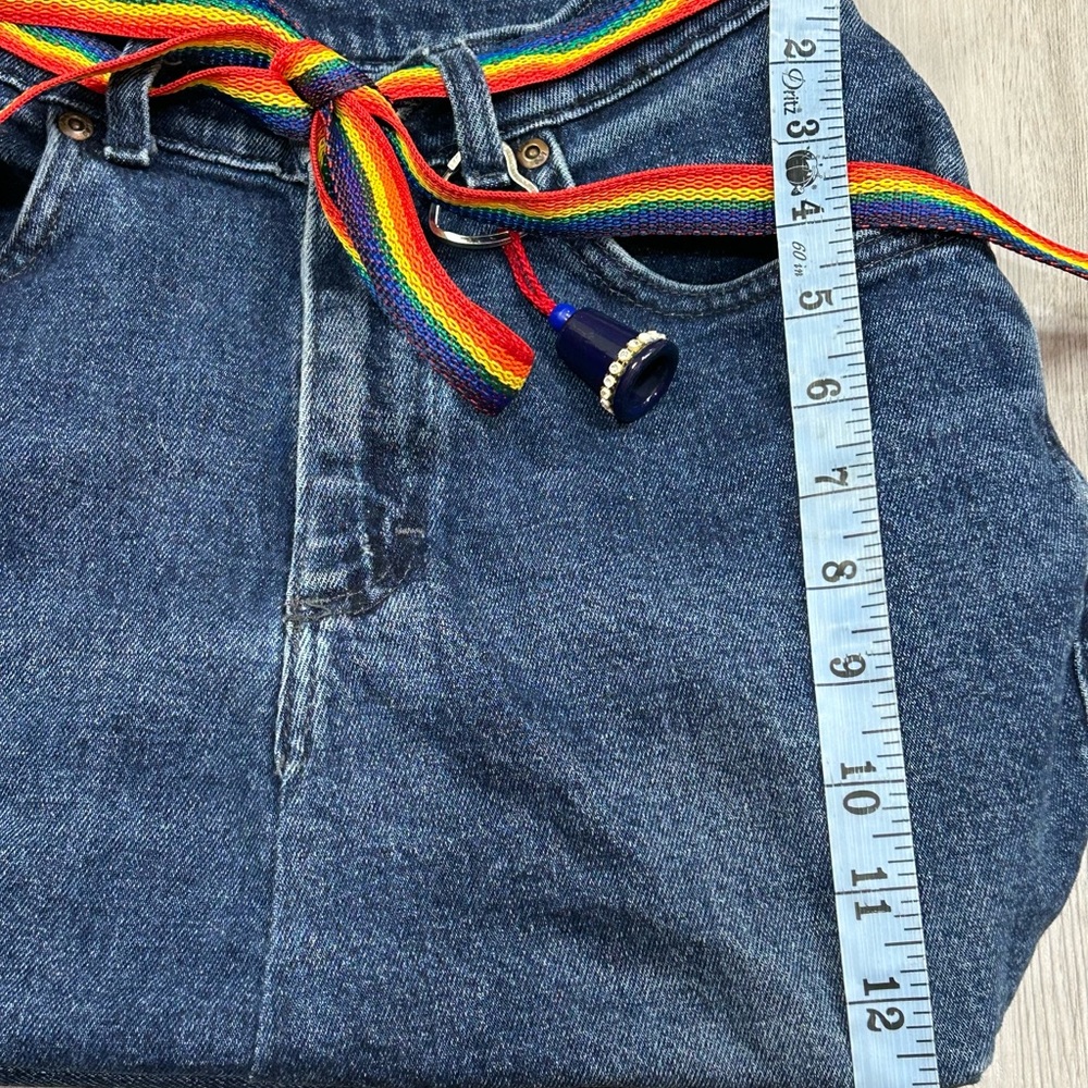Lee Denim Tote Bag with Rainbow Strap - Picture 3 of 7